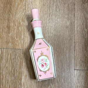 Simply Shabby Chic Pink Rose Porcelain Vanity Perfume Bottle cross listed